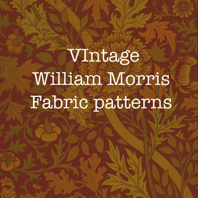 Cojín Decorativo Nostálgico Clásico William Morris vacaciones Rojas (Subido por el creador)