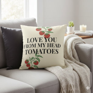 Cojín Decorativo Nota de Amor de Tomate de Granja a Mesa Fresca