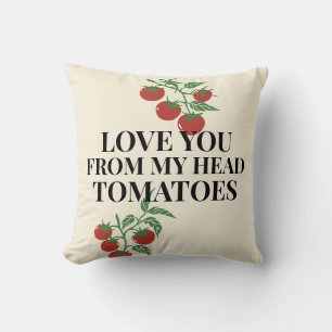 Cojín Decorativo Nota de Amor de Tomate de Granja a Mesa Fresca