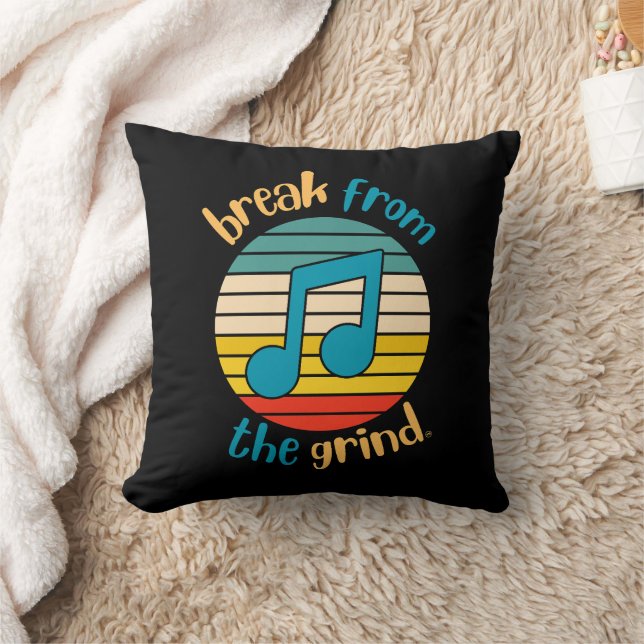 Cojín Decorativo Nota De Música Octava Nota BFTG Pillow (Manta)