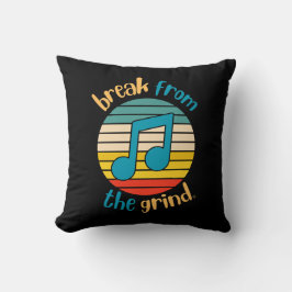Cojín Decorativo Nota De Música Octava Nota BFTG Pillow