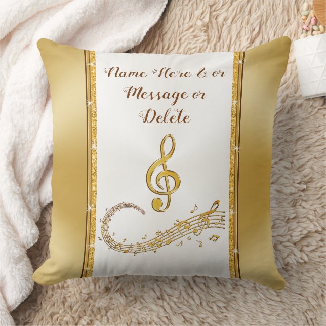 Cojín Decorativo Nota MÚSICA Pillow, Regalos de música personalizad (Manta)