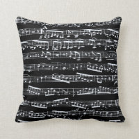 Notas blancos y negros de la música