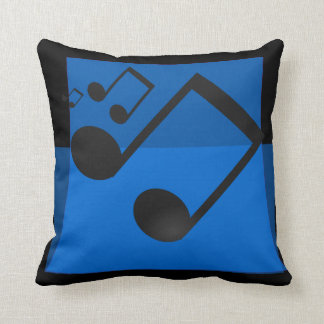 COJÍN DECORATIVO NOTAS DE MÚSICA AZUL DIVERTIDAS