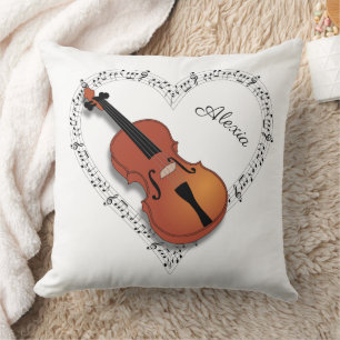 Cojín Decorativo Notas de Música de Violín