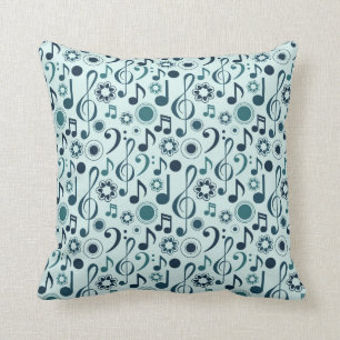 Cojín Decorativo Notas y Clefs de la música