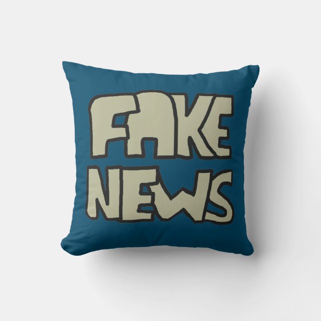 Cojín Decorativo Noticias falsas (Anverso)