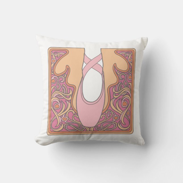 Cojín decorativo Nouveau Ballet (Anverso)