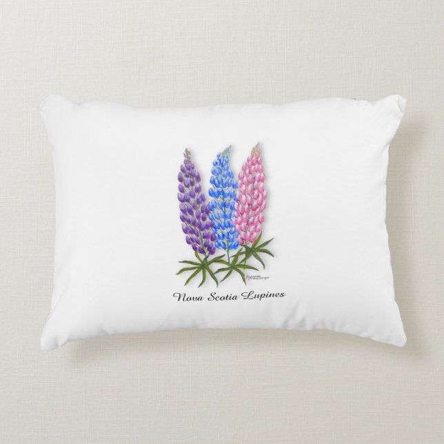 Cojín Decorativo Nova Scotia Lupines (Anverso)