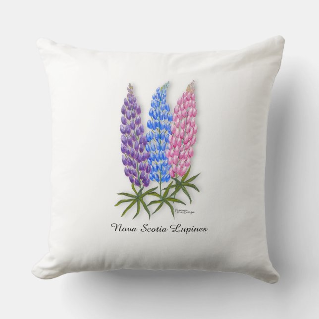 Cojín Decorativo Nova Scotia Lupines (Anverso)