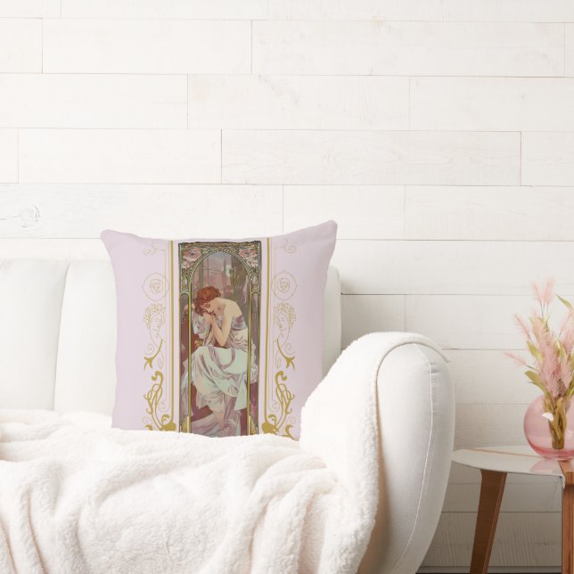 Cojín Decorativo Noveau Art Alphonse Mucha Noche (Sofá)