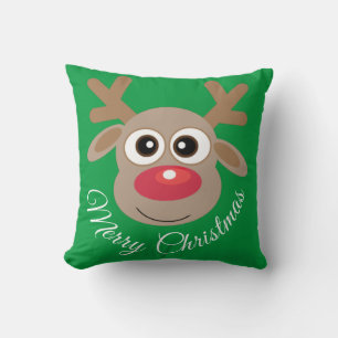 Cojín Decorativo Novedad de Navidades verdes de Personalizado de re