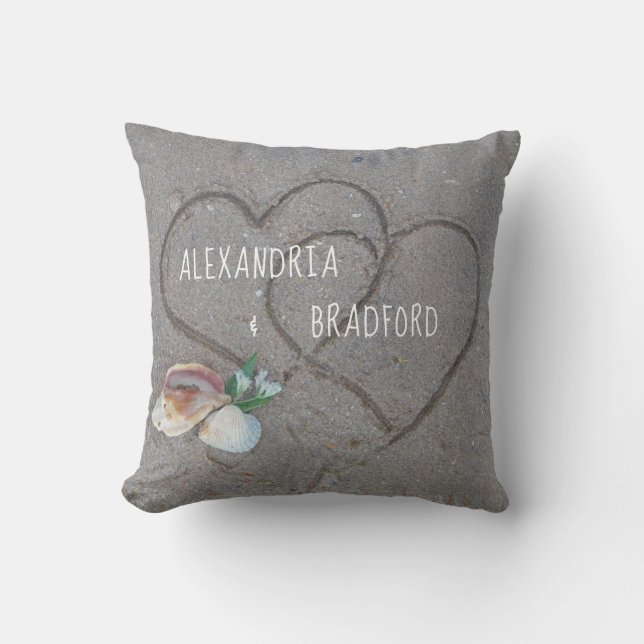 Cojín Decorativo Novedades maridas personalizadas de regalo de cora (Anverso)