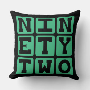 Cojín Decorativo Noventa y Dos, Número 92
