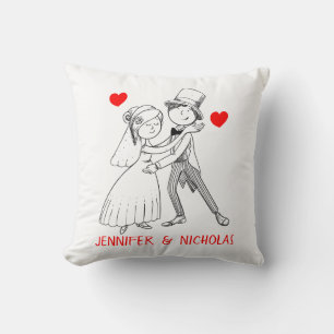 Cojín Decorativo Novia Esposo Boda Despedida de Soltera Compromiso