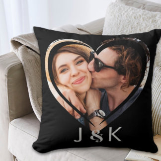 Cojín Decorativo Novia Novio Colaje de Fotos Pareja Enamorada
