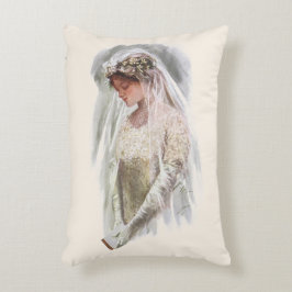 Cojín Decorativo Novia Victoriana Vintage con Biblia Harrison Fishe