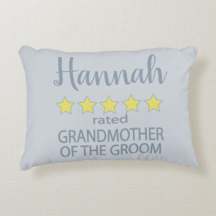 Cojín Decorativo Novia y Cortejo 5 Estrellas Abuela del Novio
