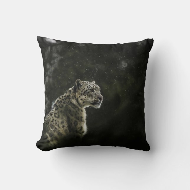 COJÍN DECORATIVO NOWLEOPARD IN RAIN (Anverso)