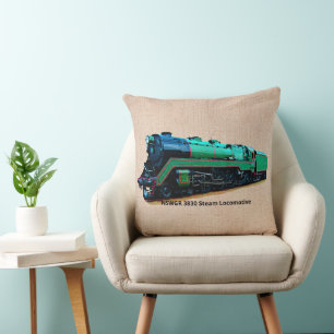 Cojín Decorativo NSWGR 3830 Locomotora de vapor
