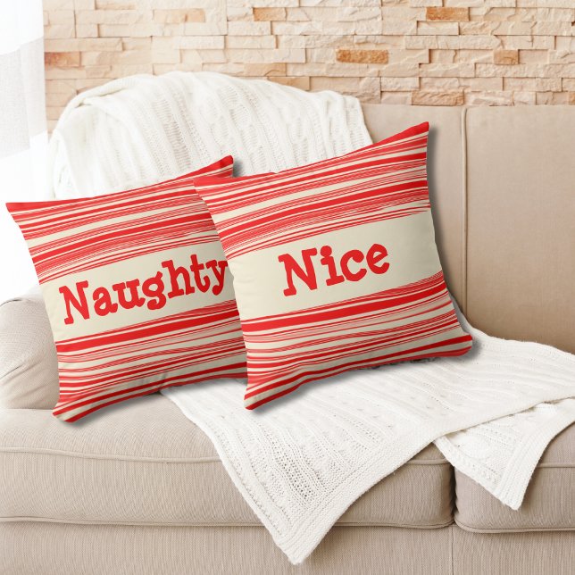 Cojín Decorativo Ntraviesa Lindo Rojo Peppermint Candy Tiras De Már (Subido por el creador)