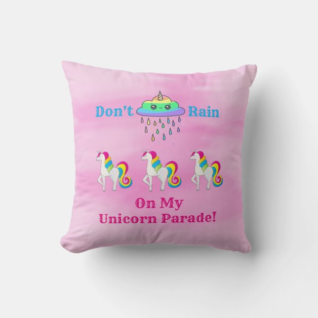 Cojín Decorativo Nube Personalizado unicornio cutre a divertida chi (Anverso)