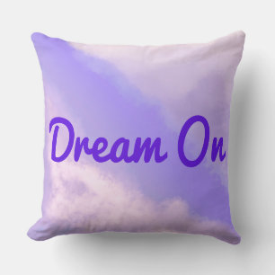Cojín Decorativo Nubes aparte - Purple/Lilac con texto púrpura almo