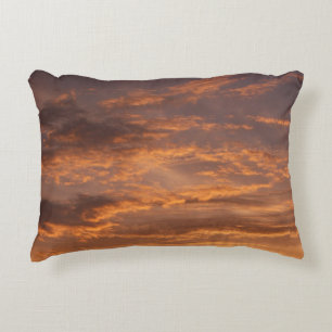 Cojín Decorativo Nubes atardeceradas en fotografías en el cielo col
