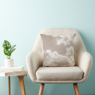 Cojín Decorativo Nubes beige blandas 5 #nubes #arte