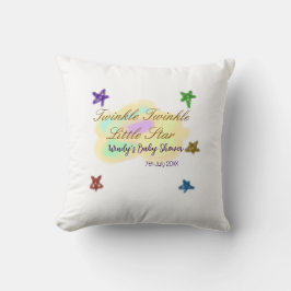 Cojín Decorativo Nubes de arcoíris brillan Brillan Brillan Estrelli