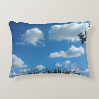 Cojín Decorativo Nubes De bonito En El Cielo Azul