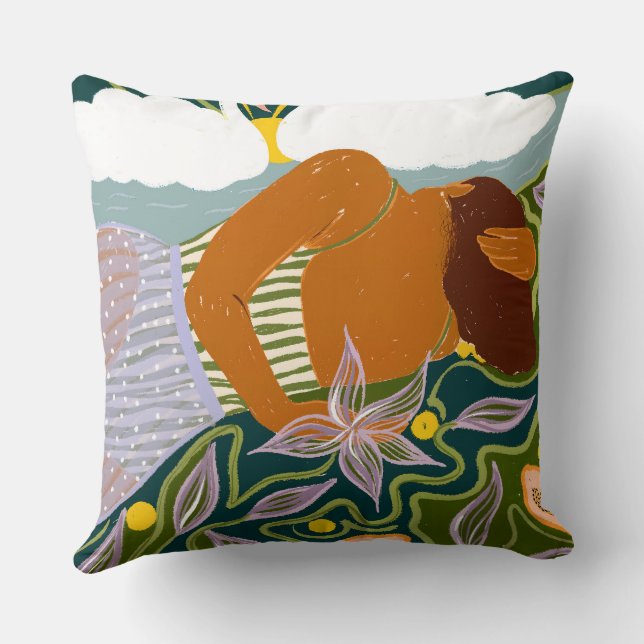 Cojín Decorativo Nubes de cisne de Dreamer (Reverso )