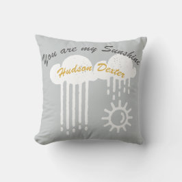 Cojín Decorativo Nubes de lluvia de sol Decoración personalizada de