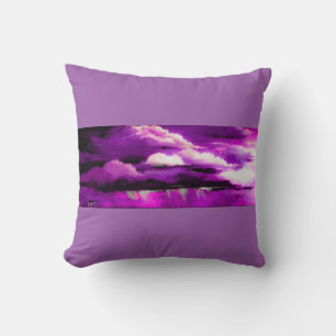 Cojín Decorativo Nubes de tormenta rosa