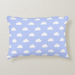 Cojín Decorativo Nubes Lindas Blancas sobre Azul