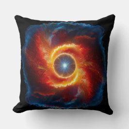 Cojín Decorativo Nubes Oscuras Y Flamaciones Rodean Una Orb Girator