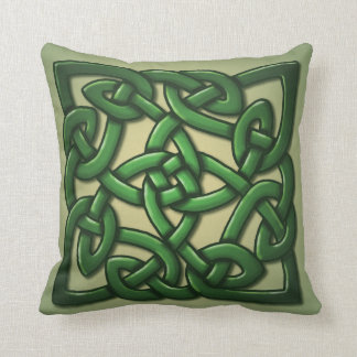 Cojín Decorativo Nudo céltico en verde