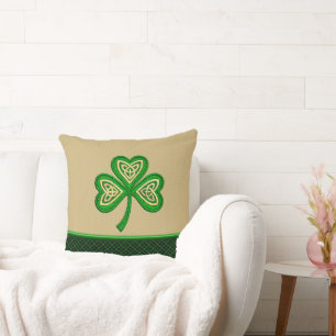 Cojín Decorativo Nudos celtas Trébol irlandés St Patrick