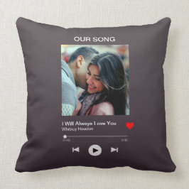 Cojín Decorativo Nuestra canción favorita - Foto Personalizado 