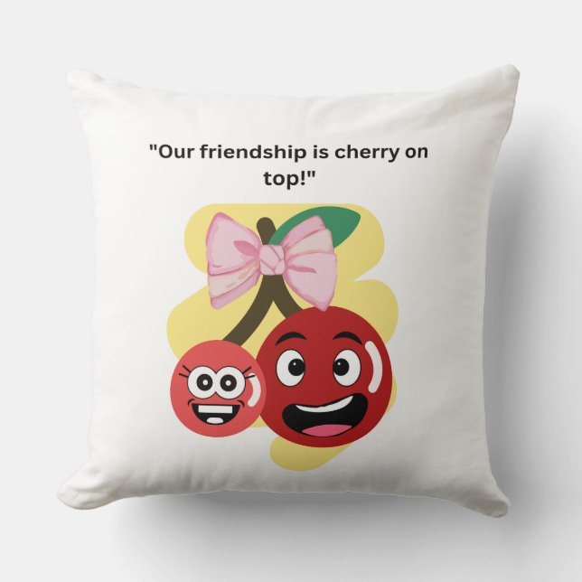 COJÍN DECORATIVO NUESTRA CITA DE AMISTAD (Anverso)