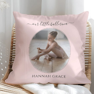 Cojín Decorativo Nuestra Pequeña Bailarina Rosa Pálido