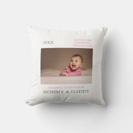 Cojín Decorativo Nuestra primera Navidad como padres