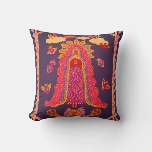 Cojín Decorativo Nuestra Señora de Guadalupe (Anverso)
