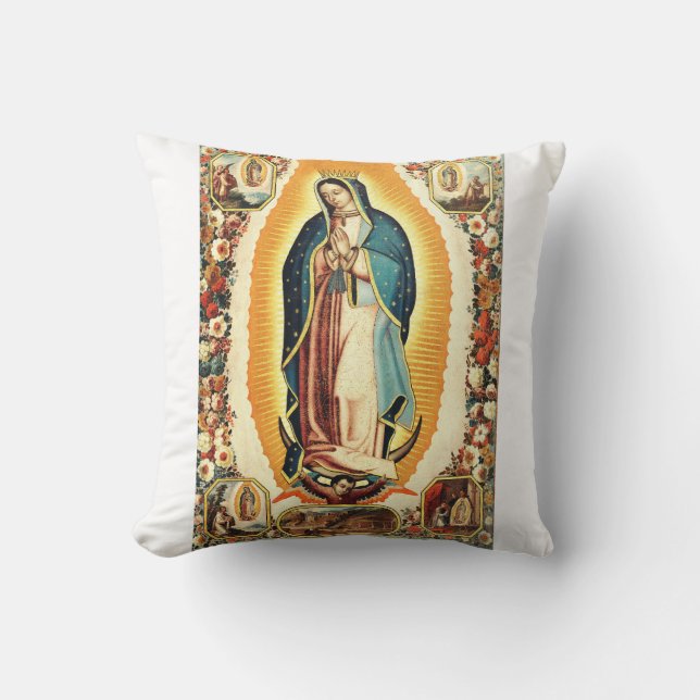 Cojín Decorativo Nuestra Señora de Guadalupe (Anverso)