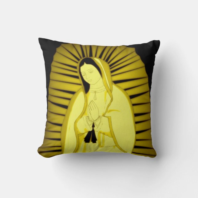 COJÍN DECORATIVO NUESTRA SEÑORA DE GUADALUPE (Anverso)