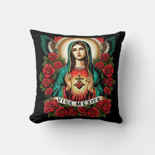 Cojín Decorativo Nuestra Señora de Guadalupe Madre María Viva Méxic