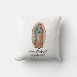 Cojín Decorativo Nuestra Señora de Guadalupe Tilma Milagrosa Arte F