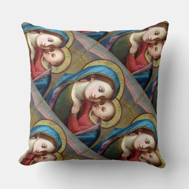 Cojín Decorativo Nuestra Señora Refugio De Pecadores (Anverso)
