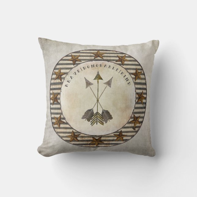 Cojín Decorativo Nuestro cuarto de niños rústico de Boho de la (Anverso)