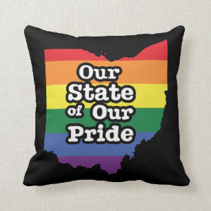 Cojín Decorativo Nuestro estado de orgullo  Ohio